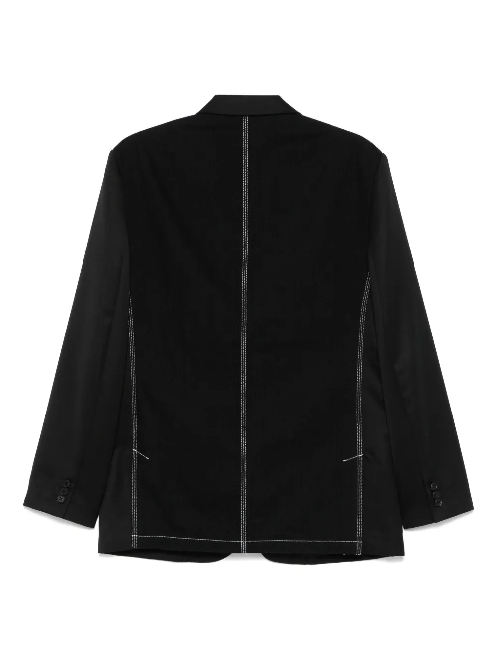 Comme des Garçons Homme Blazer met gekerfde revers Zwart