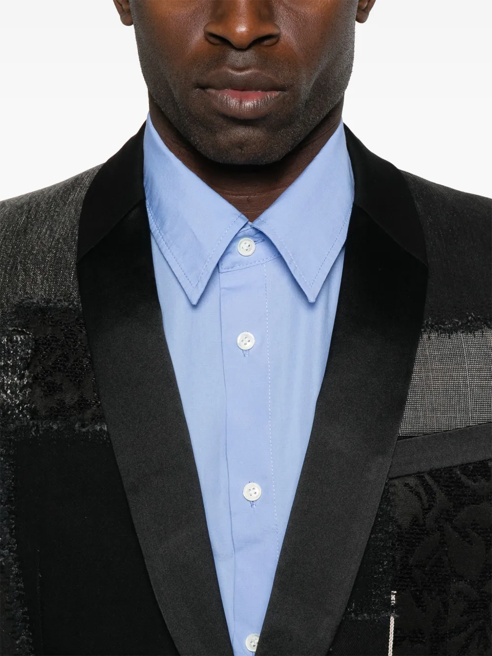 Junya Watanabe MAN Blazer met patchwork Zwart