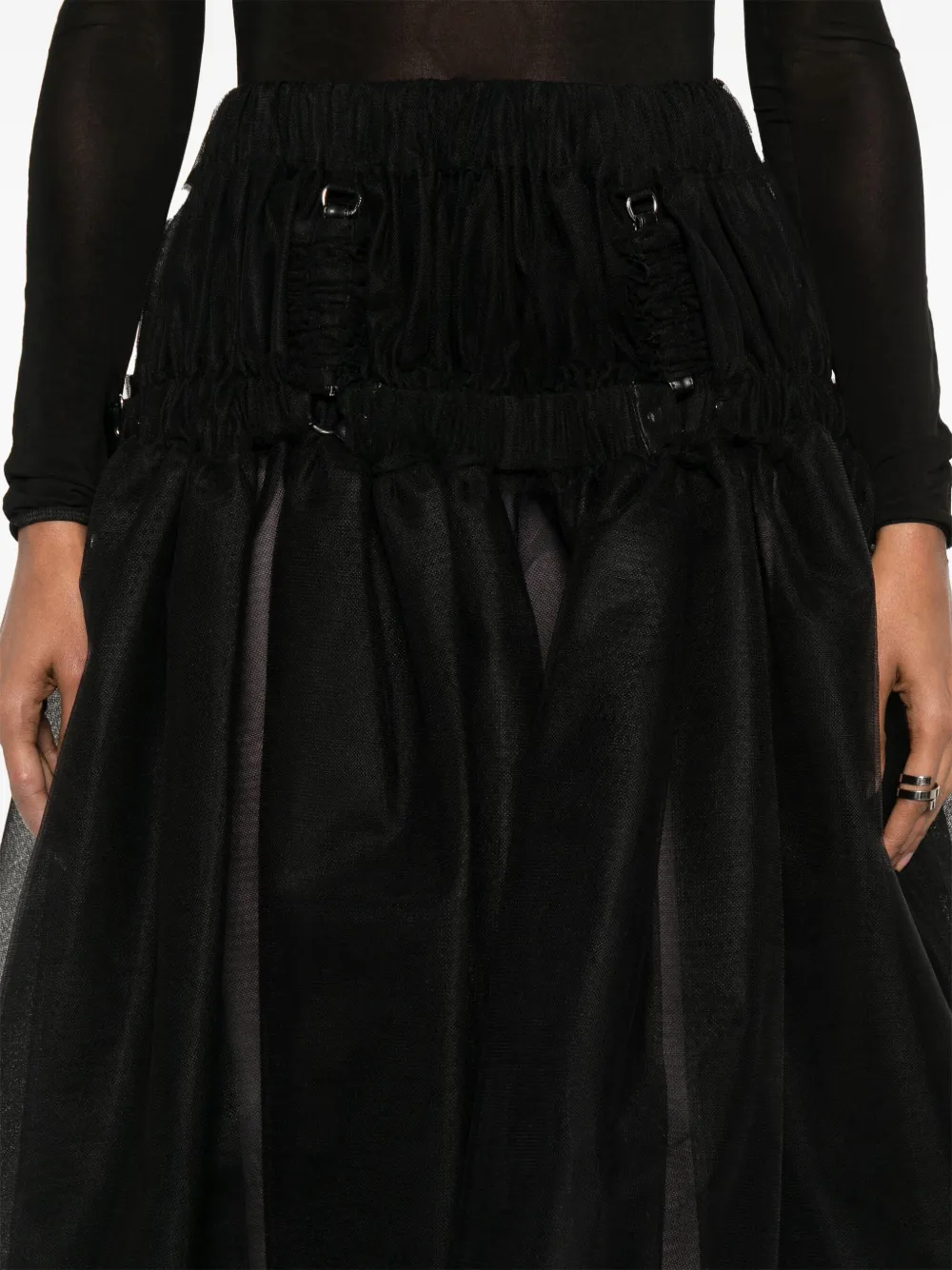 NOIR KEI NINOMIYA TULLE MIDI SKIRT