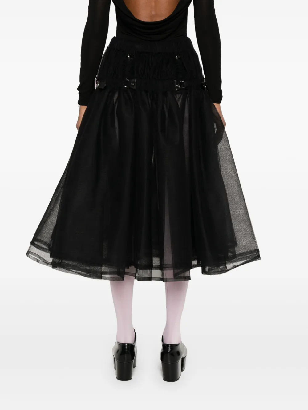 NOIR KEI NINOMIYA TULLE MIDI SKIRT