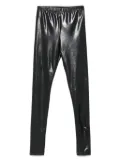 Junya Watanabe faux-leather leggings - Black