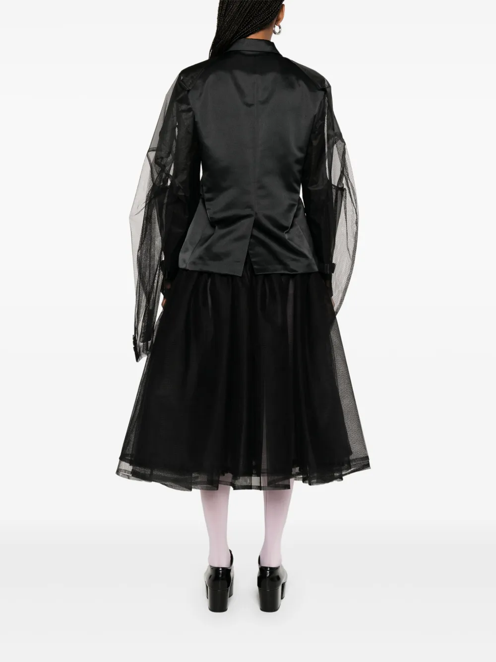 COMME DES GARÇONS TULLE-INSERTS BLAZER 