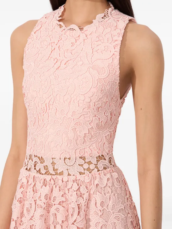 Alice + Olivia Babette Midi Dress | Pink | FARFETCH