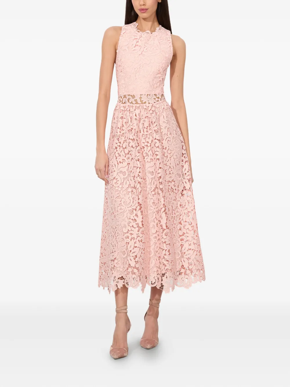 Alice + olivia Babette midi dress - Roze