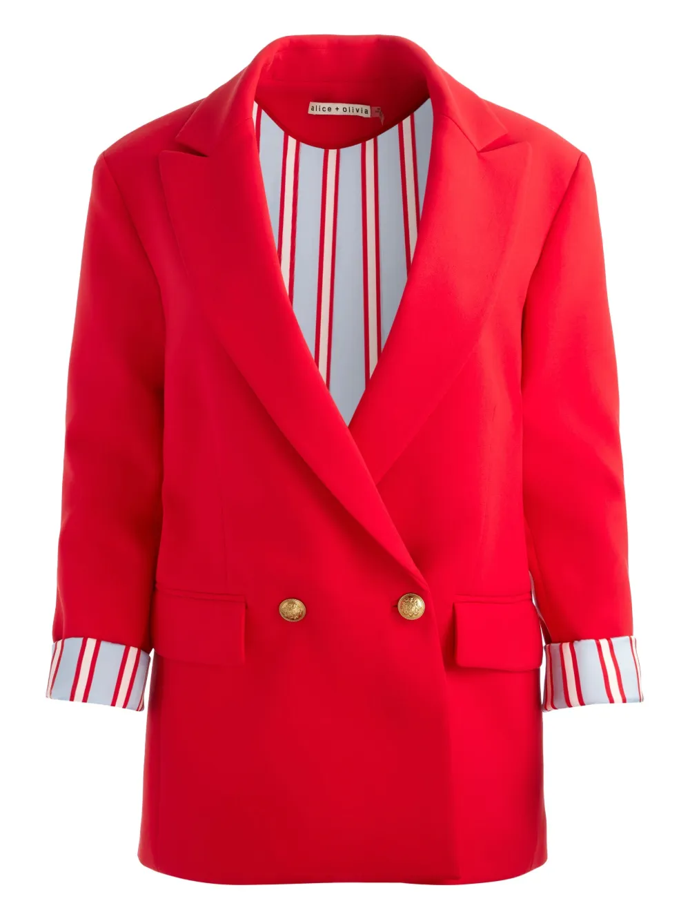 alice + olivia Arias double-breasted blazer | Red | Image 1