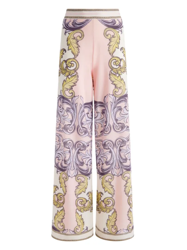 *Alice + Olivia* パネルアートフレアパンツ Women's Designer Pants | Alice + Olivia