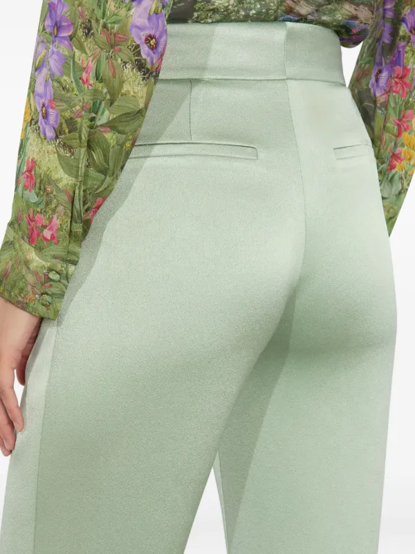 Alice + Olivia Deanna ブーツカットパンツ | グリーン