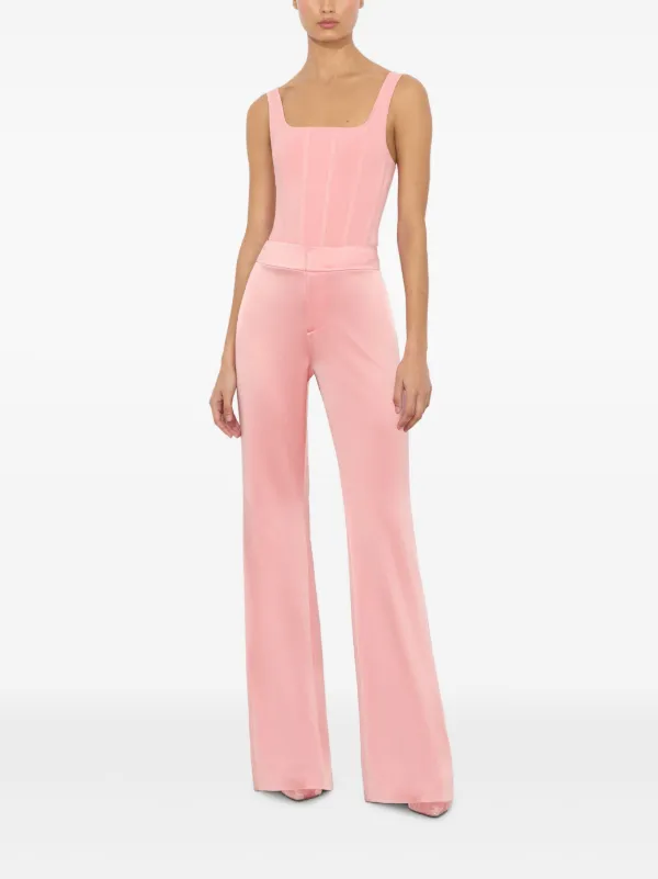 【Alice+Olivia】アリスアンドオリビアDEANNAブーツカットパンツ Alice + Olivia Deanna ブーツカットパンツ | ピンク | FARFETCH JP