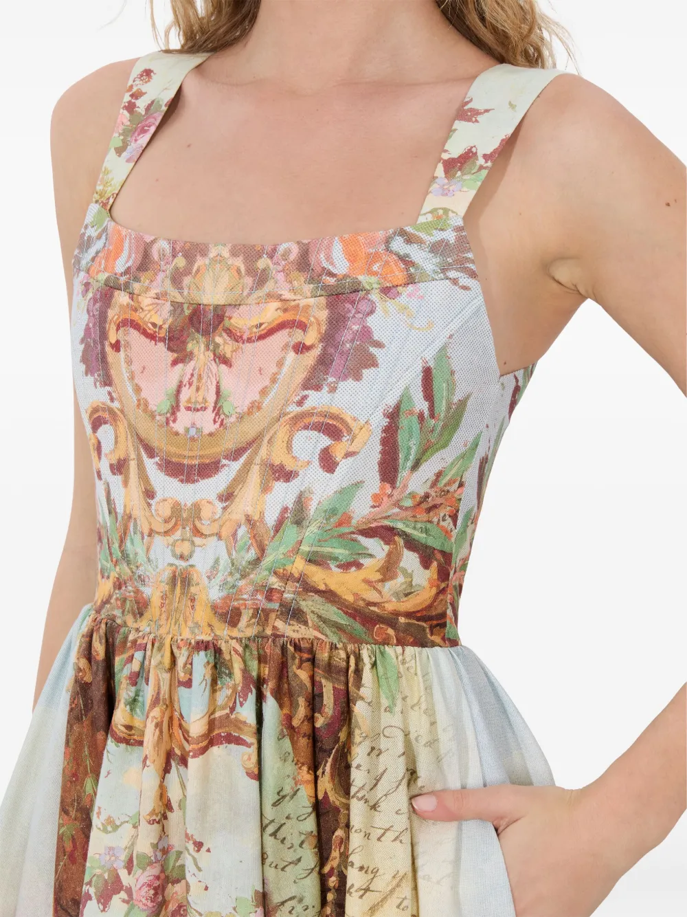 alice + olivia Guinevere jurk Groen