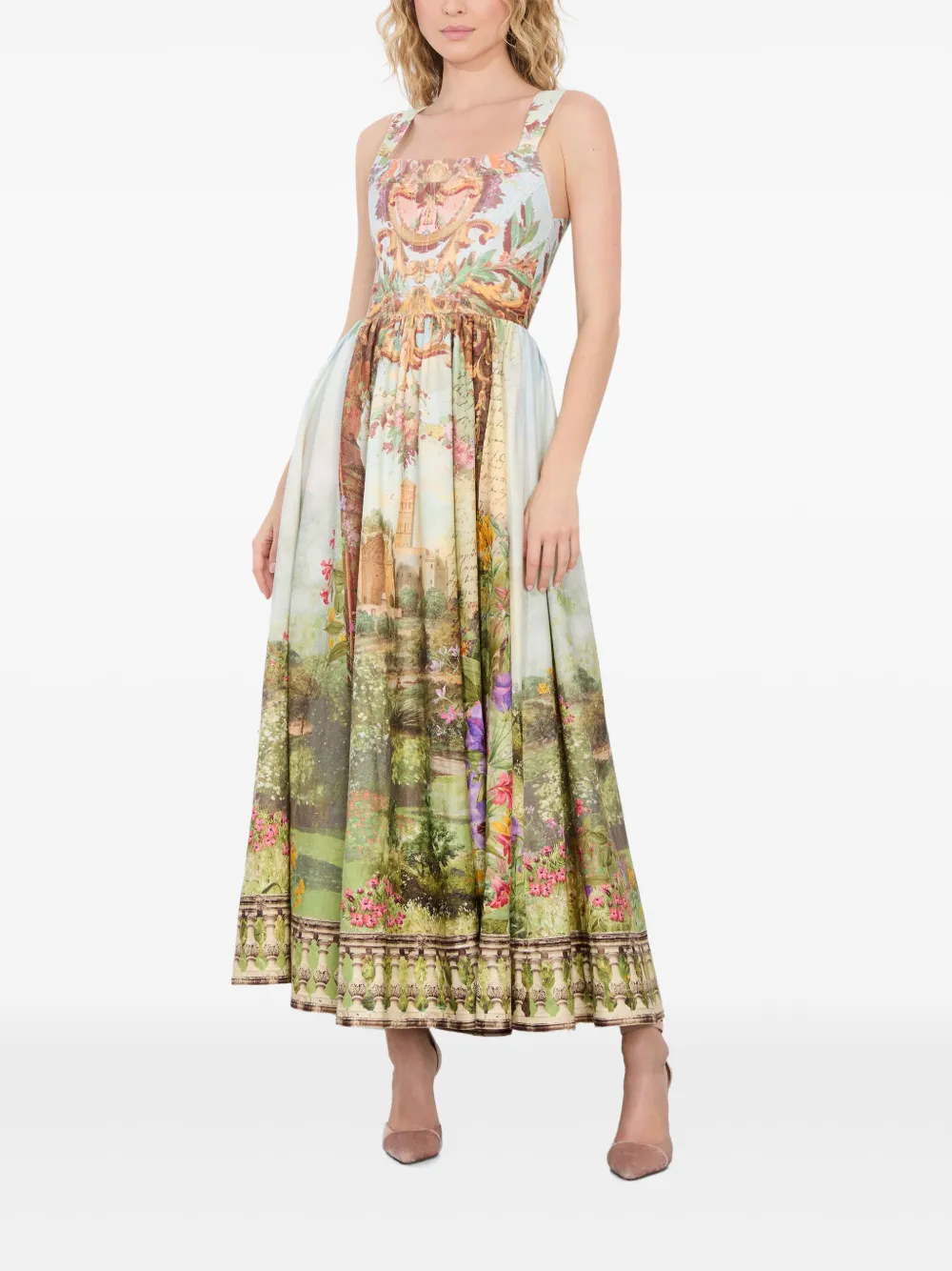 alice + olivia Guinevere jurk Groen