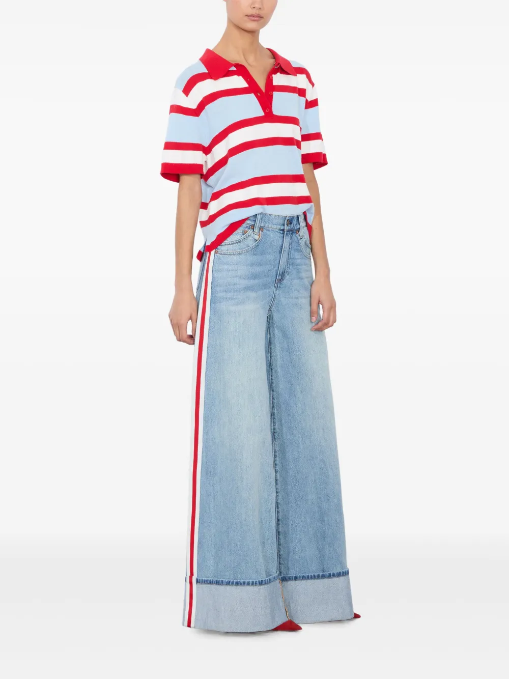 alice + olivia Tillie poloshirt Blauw