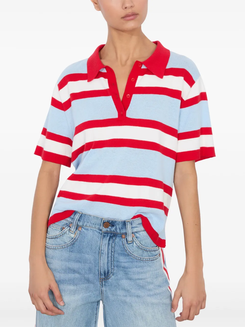 alice + olivia Tillie poloshirt Blauw