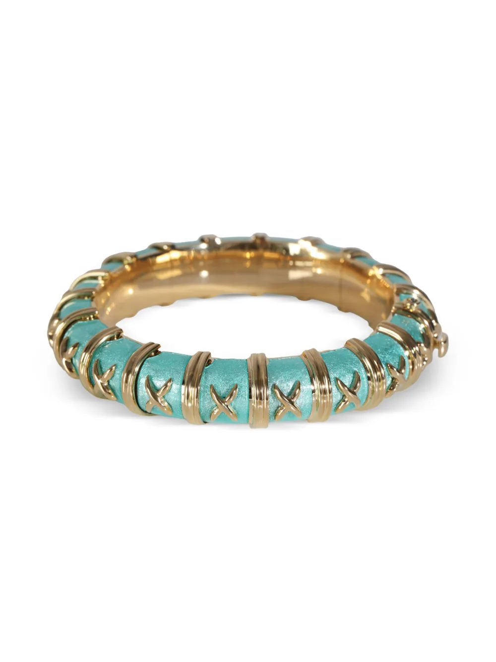 Tiffany & Co. Pre-Owned 18K yellow gold Croisillon bangle | Gold | Image 1