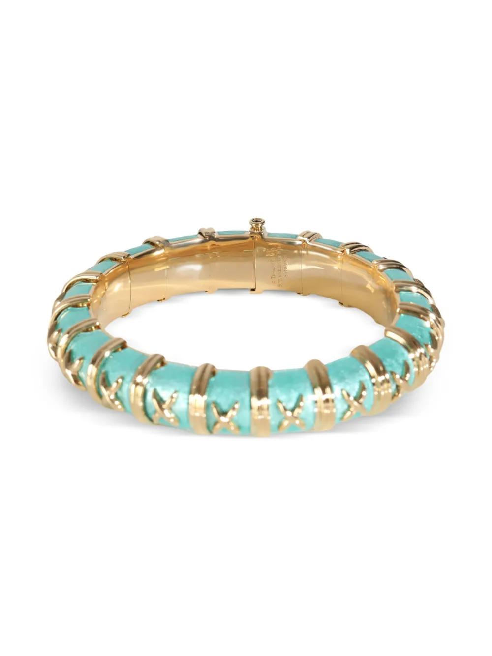 Tiffany & Co. Pre-Owned 18K yellow gold Croisillon bangle | Image 2