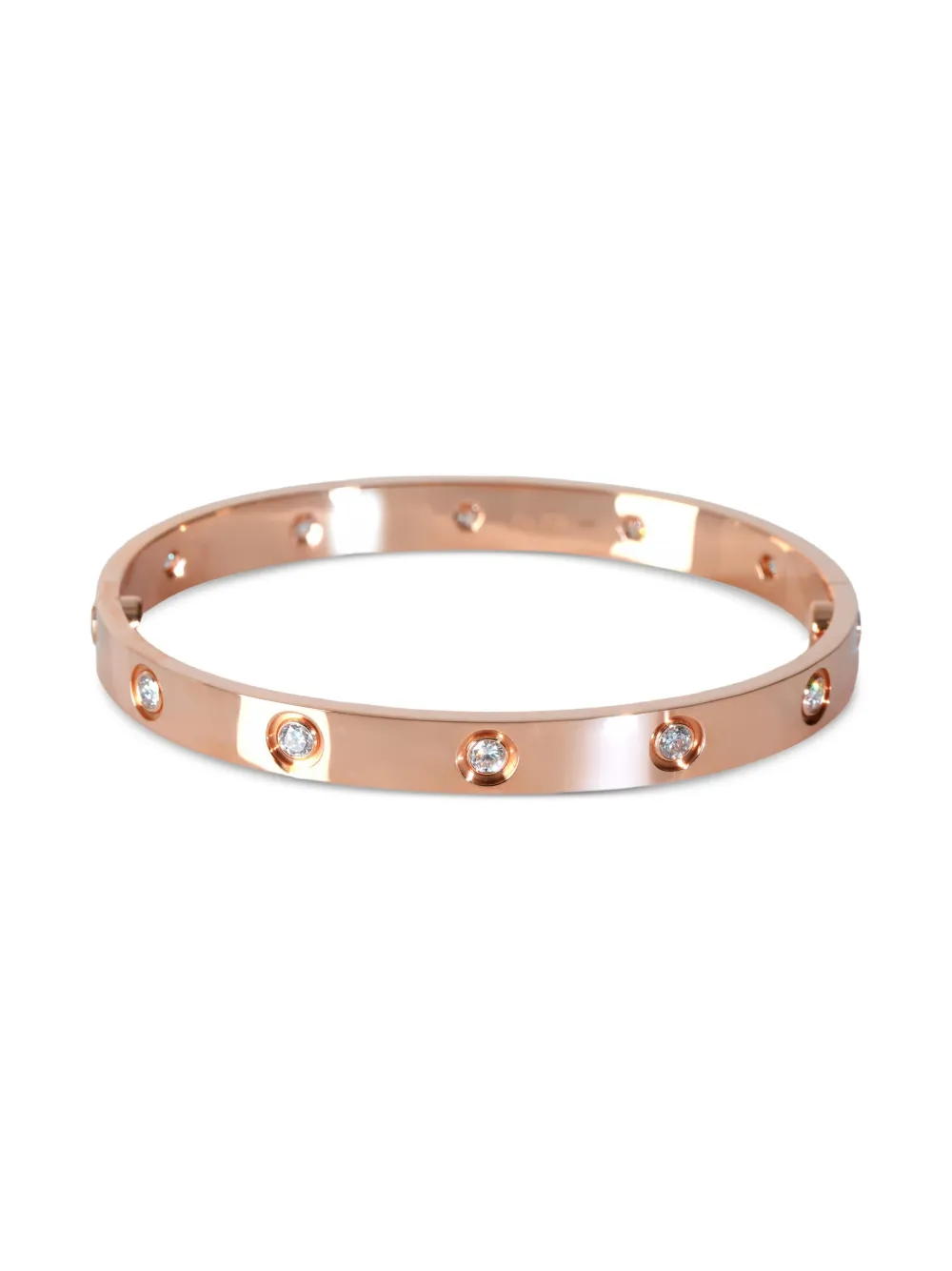 Cartier 18kt Love Rotgoldarmreif mit Diamant - Rosa
