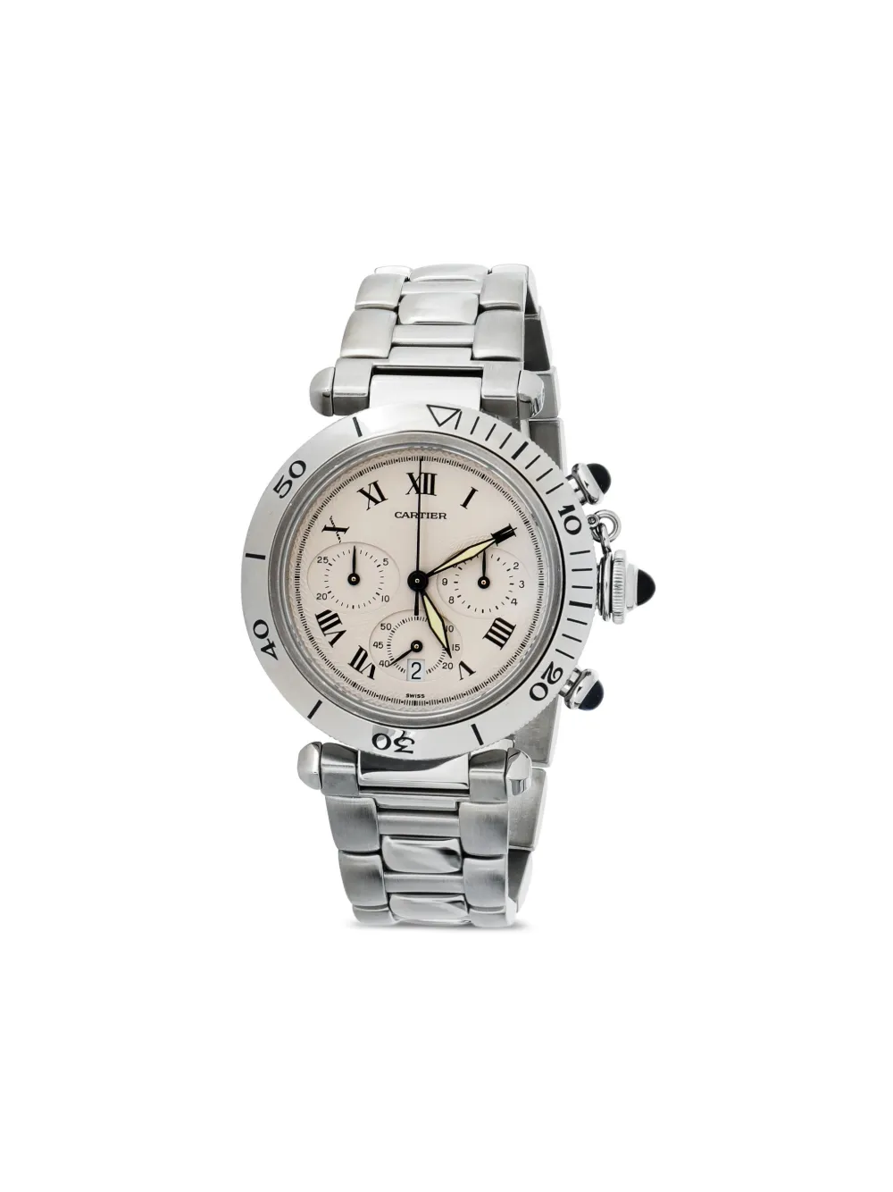 Cartier 1990s Pasha de Cartier 1050 38mm – White