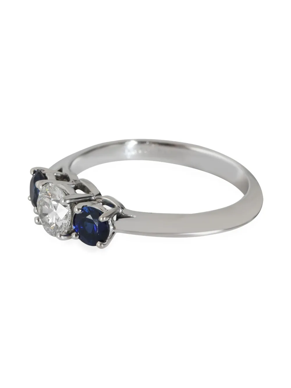 Tiffany & Co. Pre-Owned platinum Three Stone diamond and sapphire ring | Men | Image 2