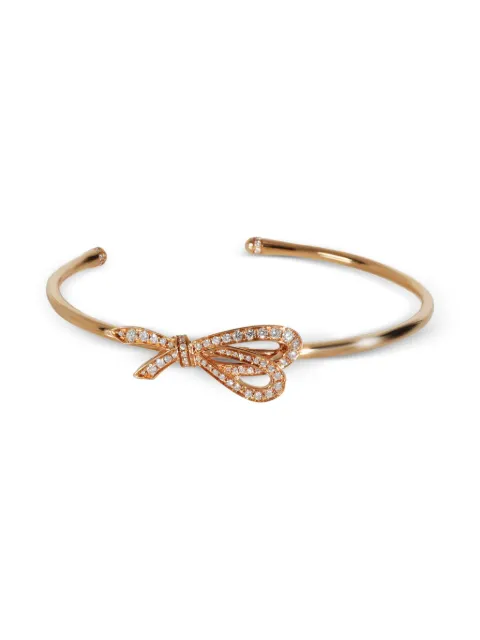 Tiffany & Co. Pre-Owned 18K rose gold Bow diamond cuff bracelet