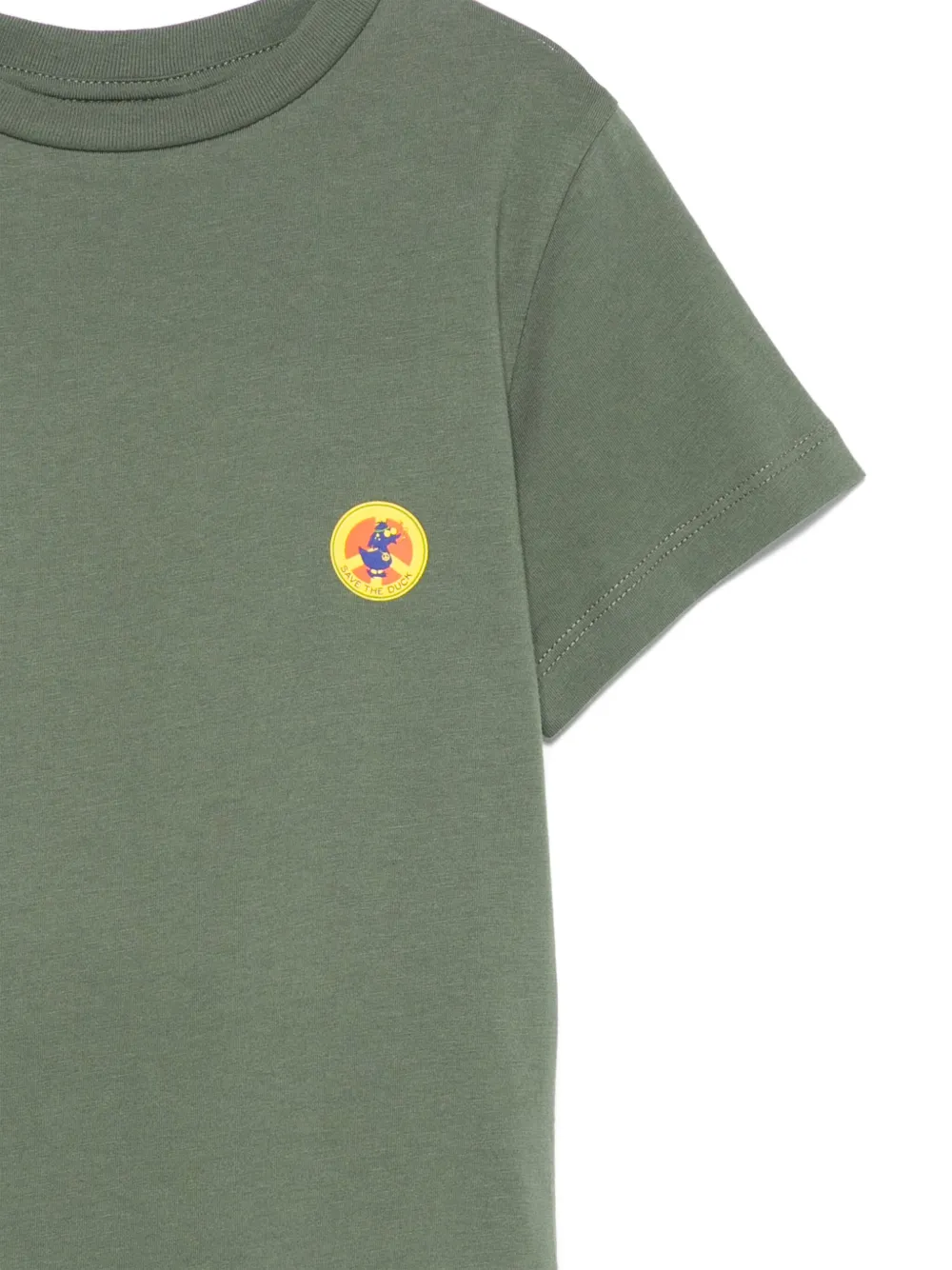Save The Duck Kids T-shirt met logoprint Groen