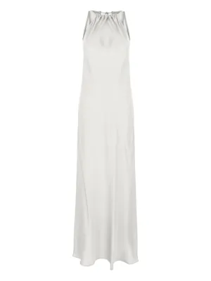 オールインワン・サロペット Antonelli Satin Evening Dress With Deep Neckline Antonelli Satin Evening Dress With Deep Neckline | THE LIST