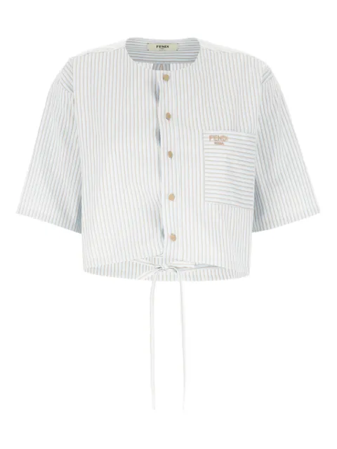 FENDI camisa con rayas estampadas