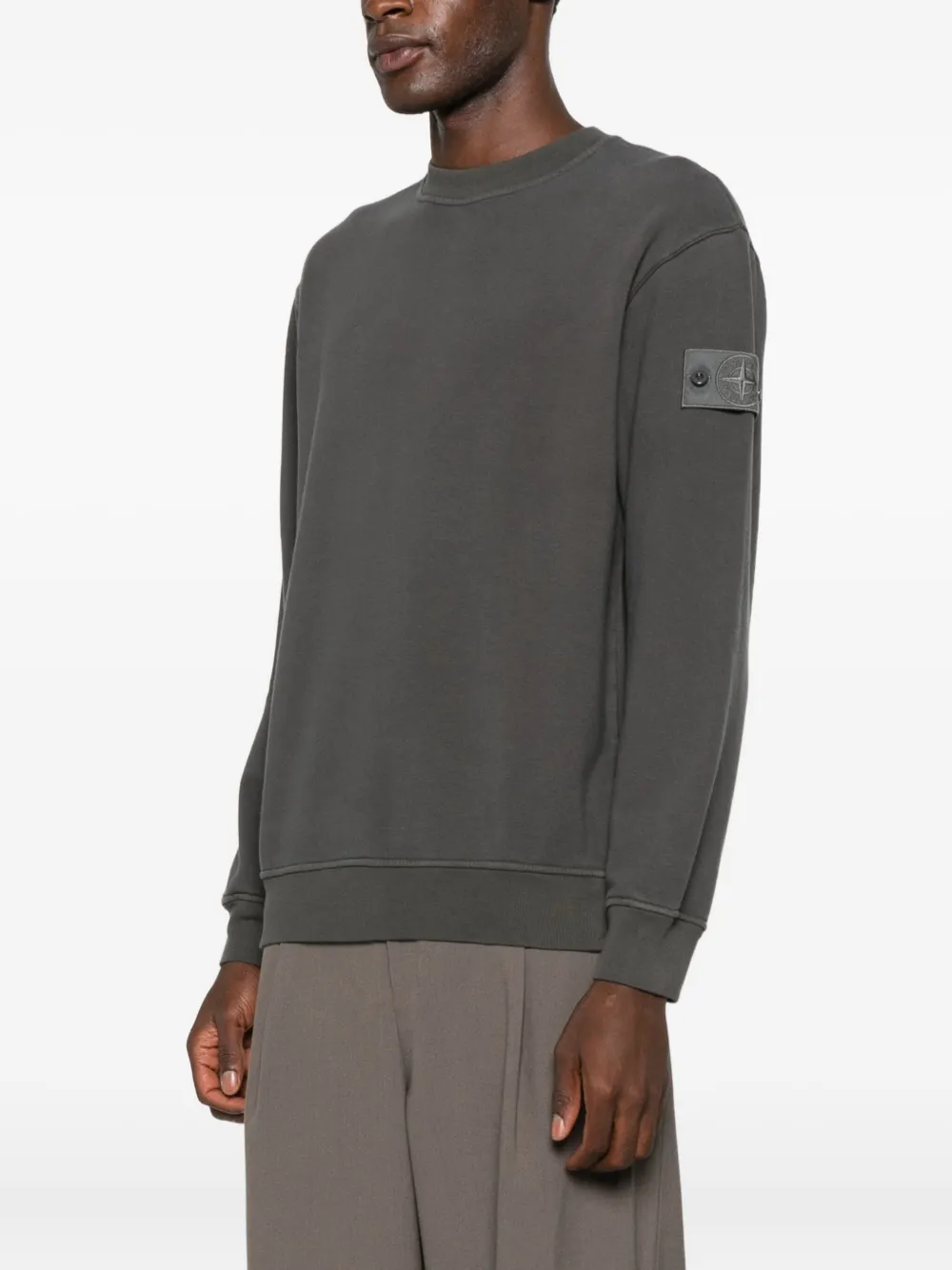 Stone Island Ghost sweater met ronde hals Grijs