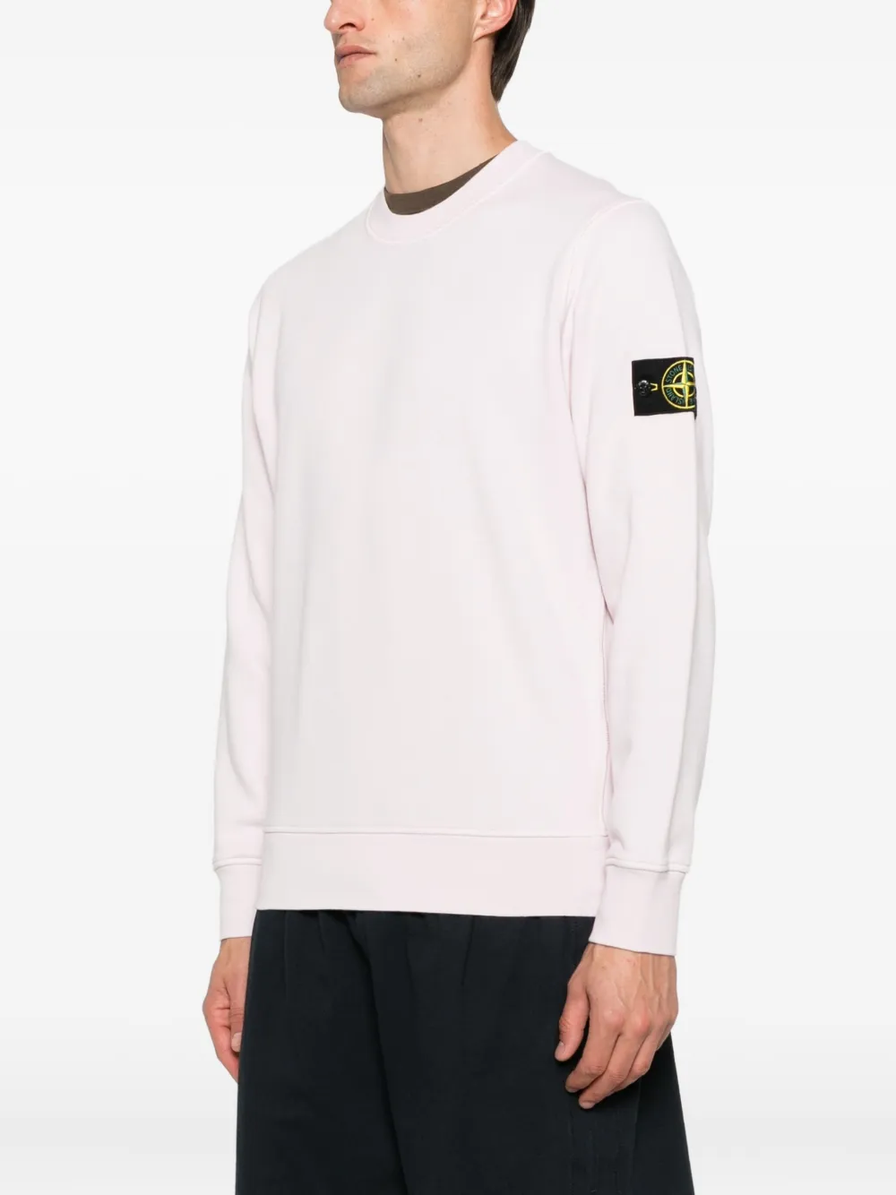 Stone Island Compass-badge sweatshirt Roze