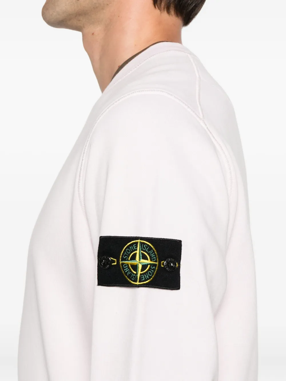 Stone Island Compass-badge sweatshirt Roze