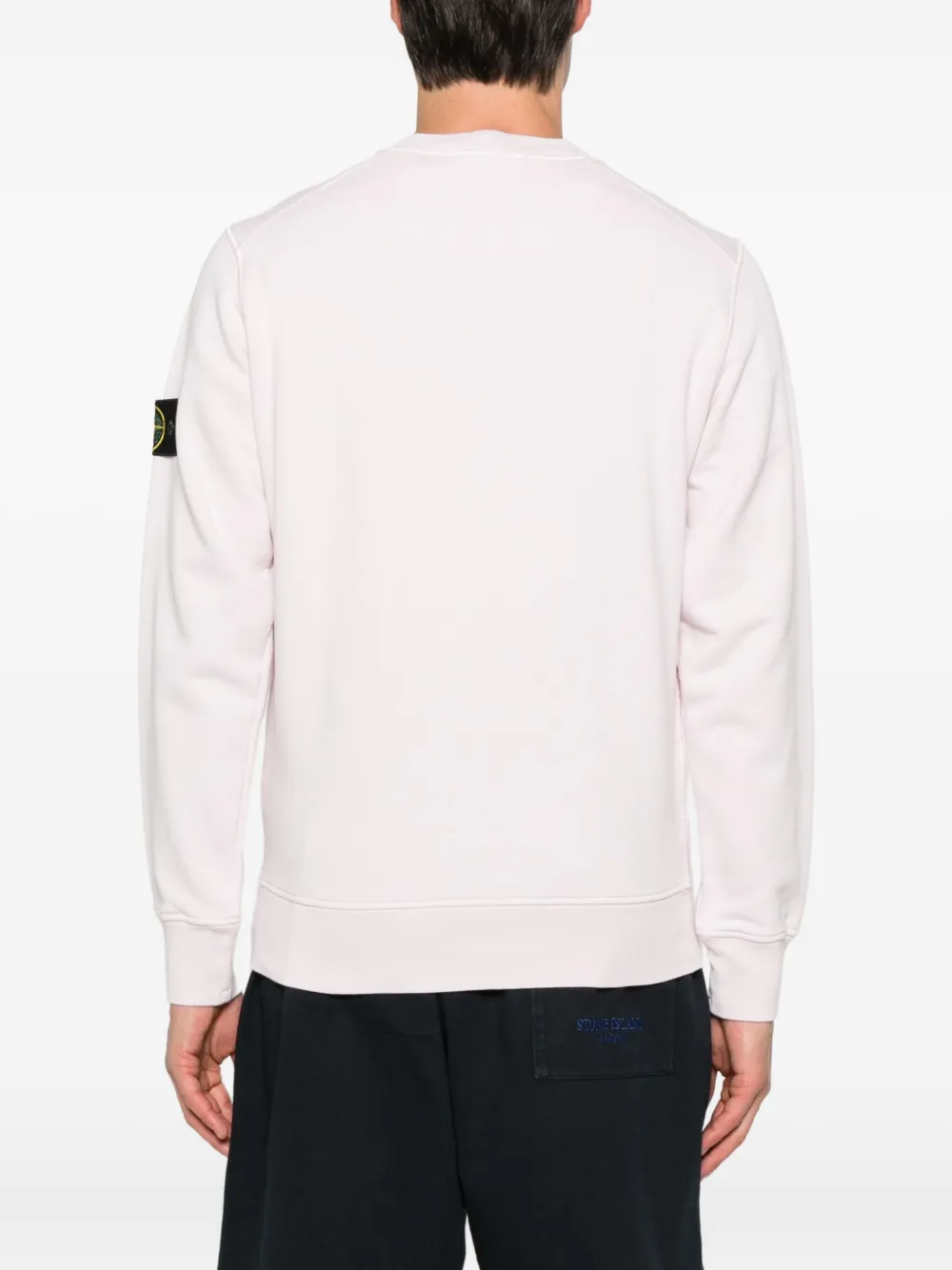 Stone Island Compass-badge sweatshirt Roze