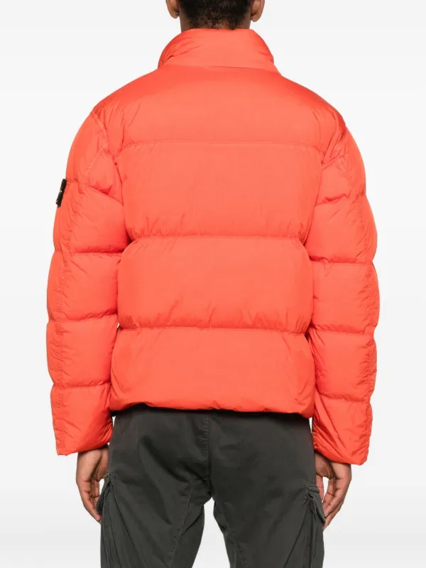 Stone Island パデッド ボンバージャケット | オレンジ | FARFETCH JP
