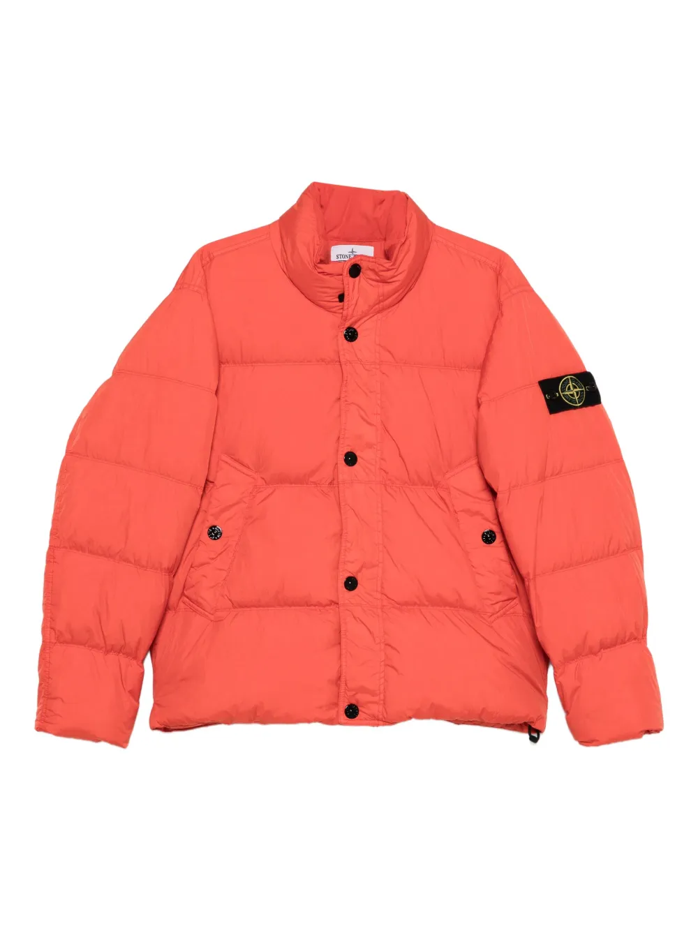 Stone Island padded bomber jacket - オレンジ Stone Island padded bomber jacket - オレンジ