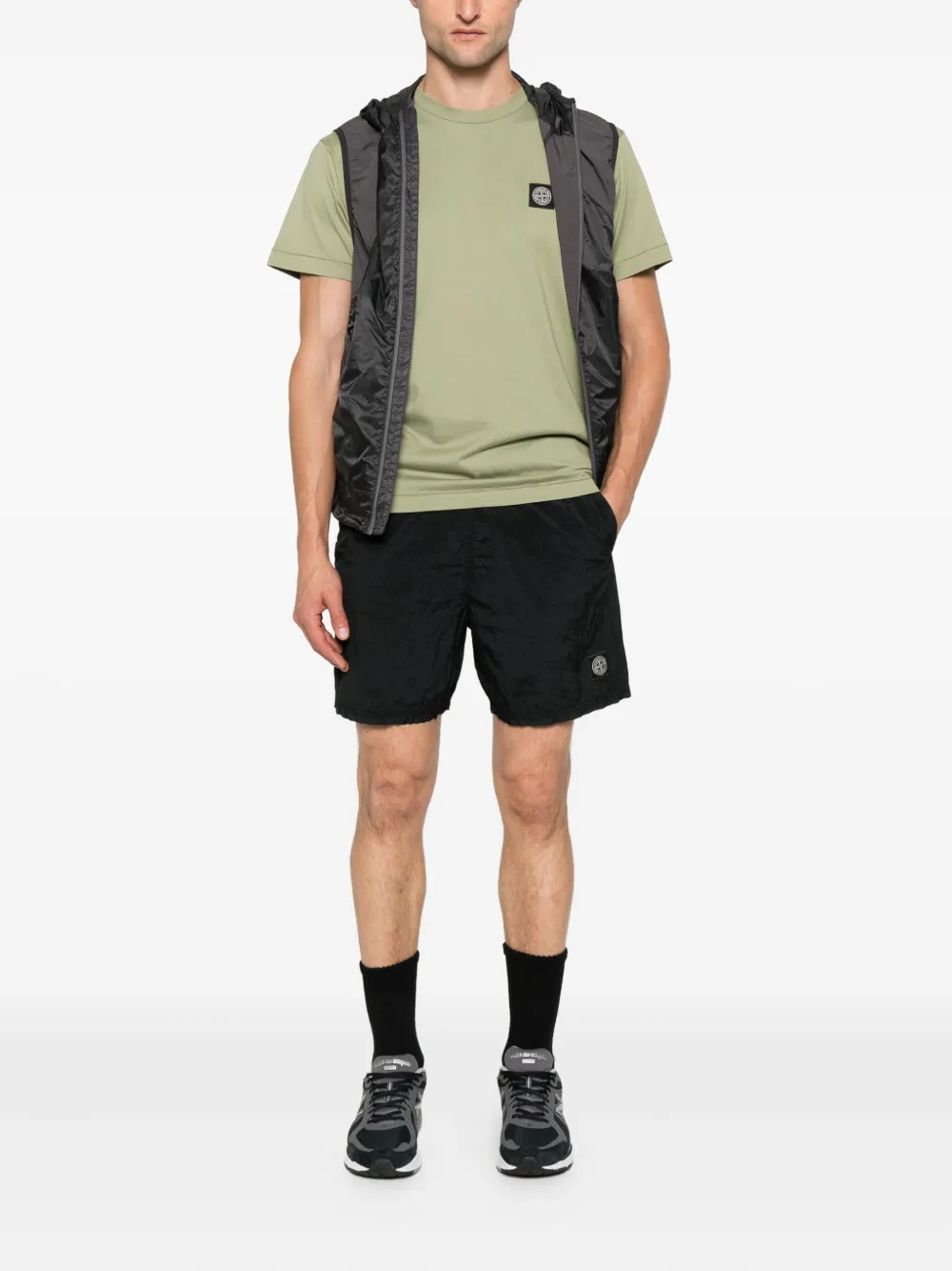 Stone Island Compass-patch T-shirt Groen