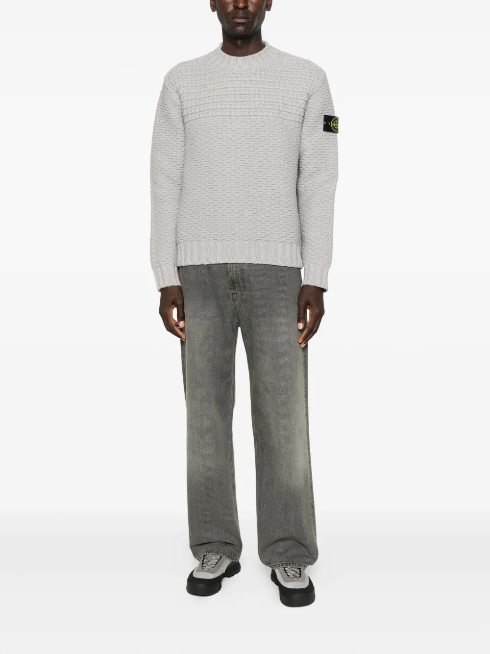 Stone Island Trui met ronde hals - Grijs