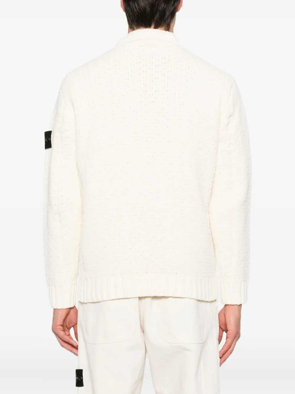 Stone Island Compass-badge sweater Wit