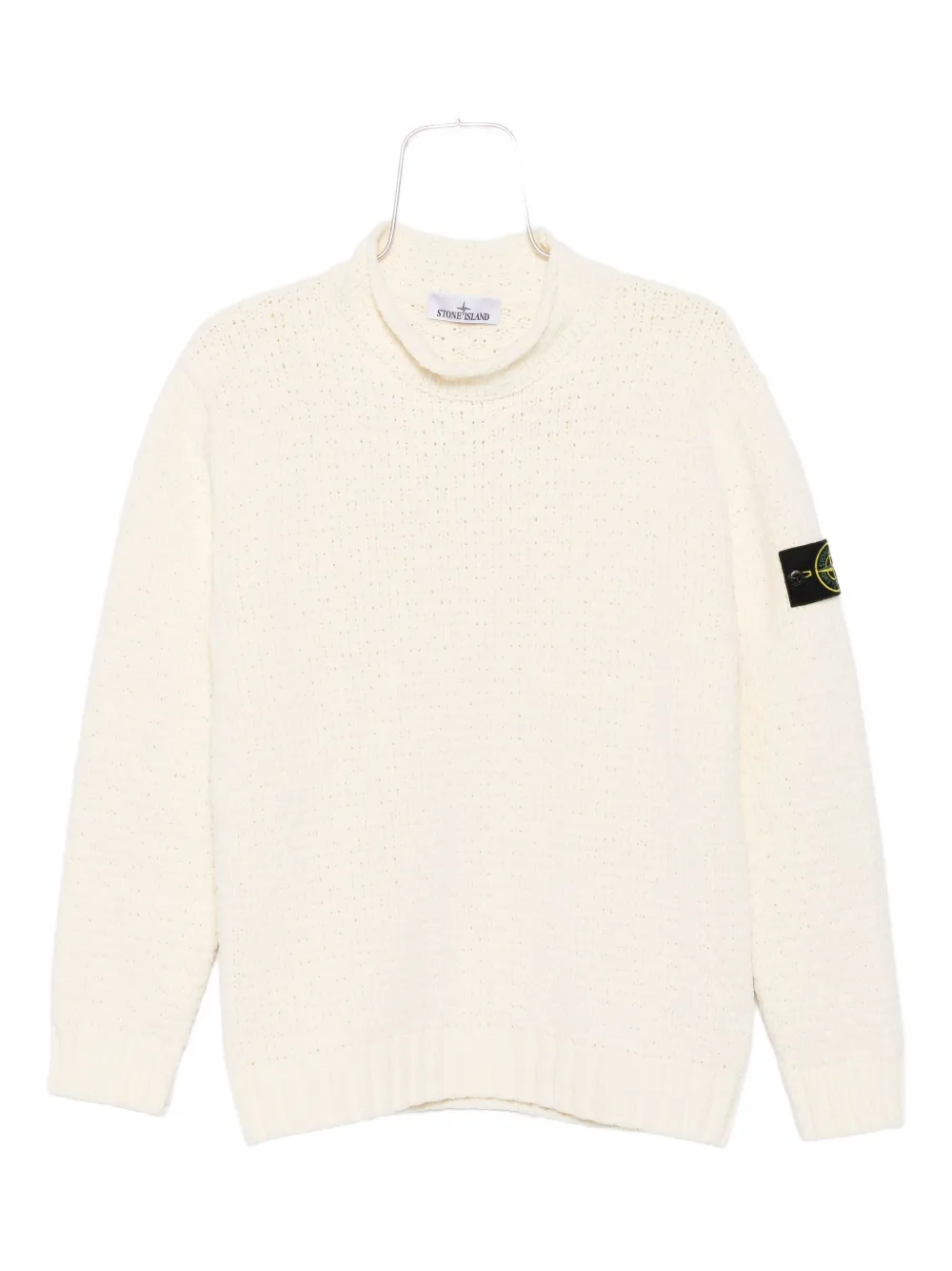 Stone Island Compass-badge sweater Wit