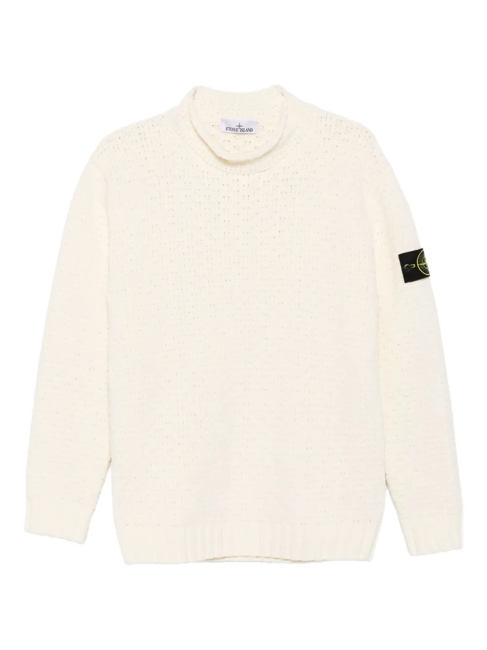 Stone Island Trui met Compass-logopatch Wit