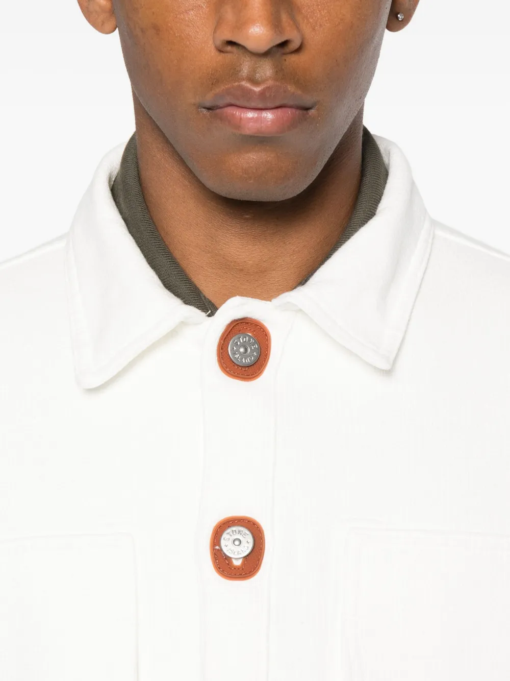 Stone Island Compass-badge jacket Beige