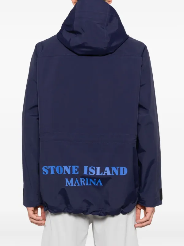 STONE  MARINA プリント ジャケット M イタリア製 Stone Island Marina ロゴ フーデッド ジャケット | ピンク | FARFETCH JP