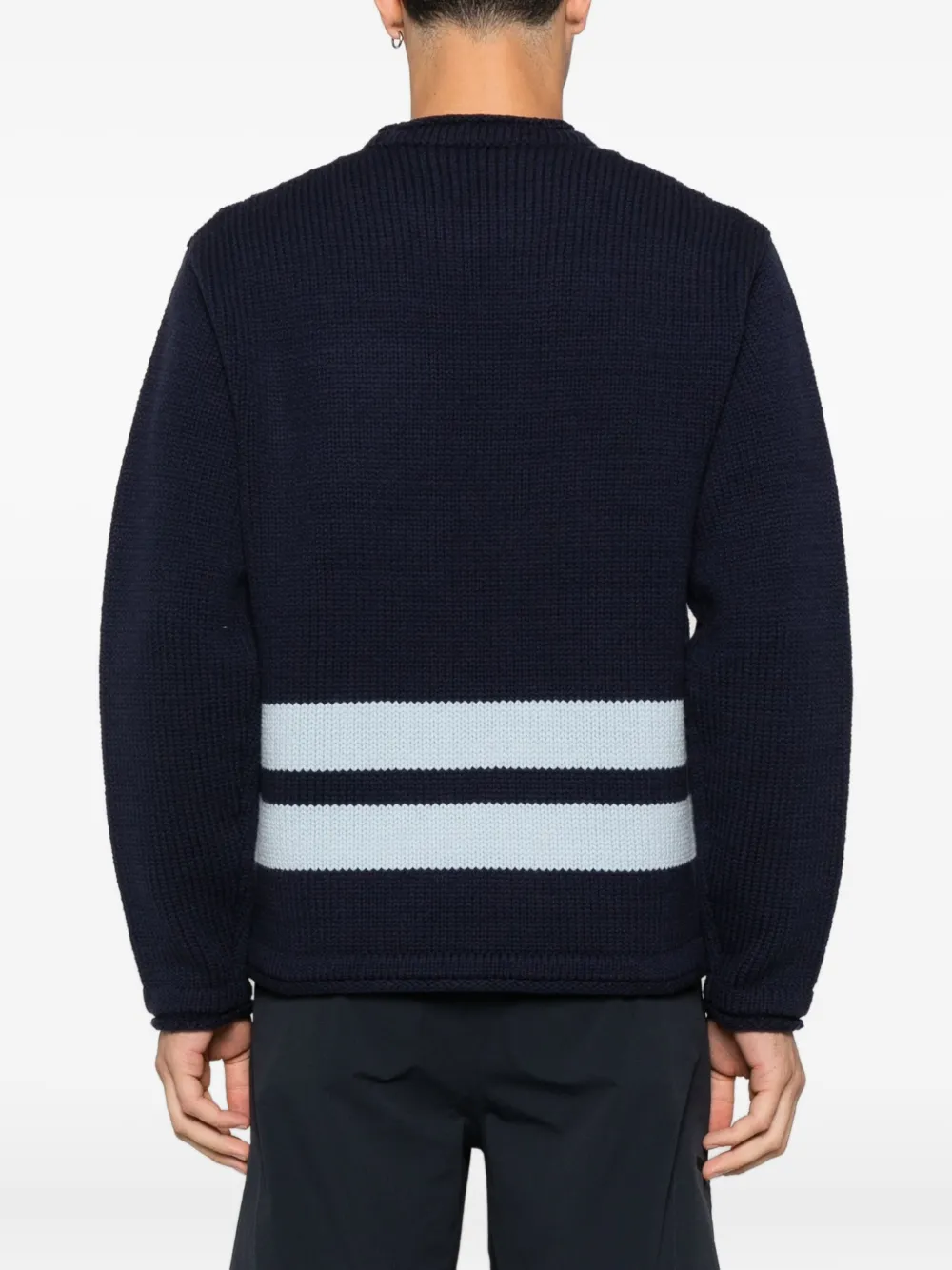 Stone Island logo-print sweater Blauw