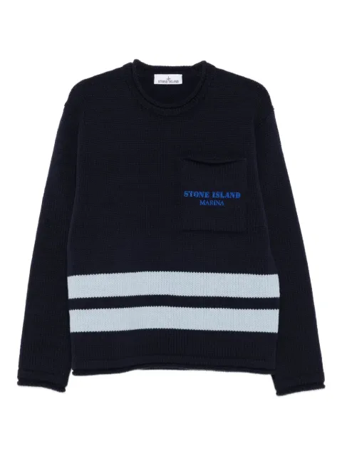 Stone Island logo-print sweater