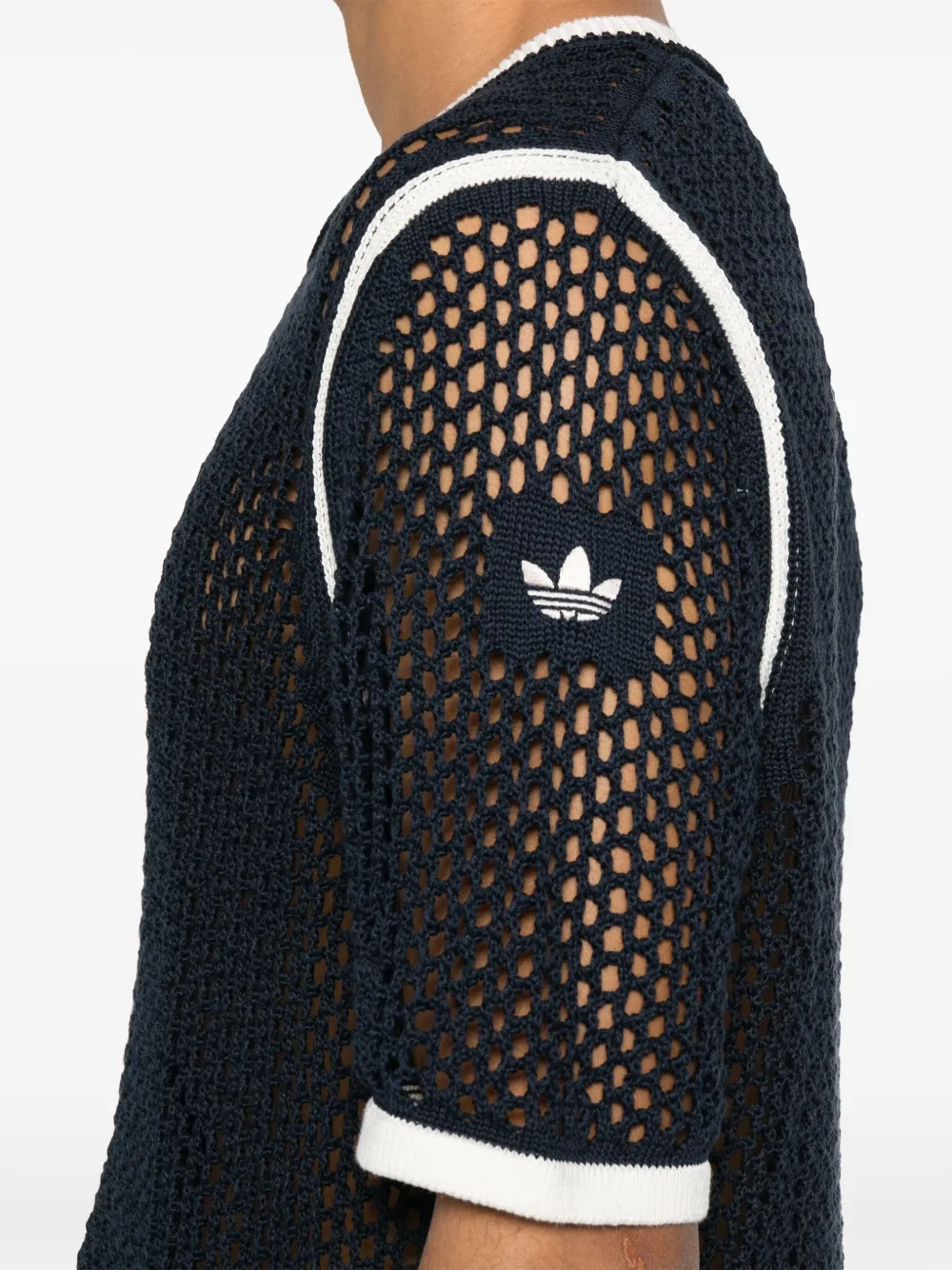 adidas x Wales Bonner gebreid T-shirt Blauw