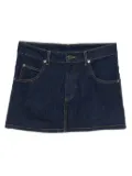 Charles Jeffrey Loverboy knit-pocket denim mini skirt - Blue