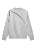 LGN LOUIS GABRIEL NOUCHI asymmetric-cut sweatshirt - Grey