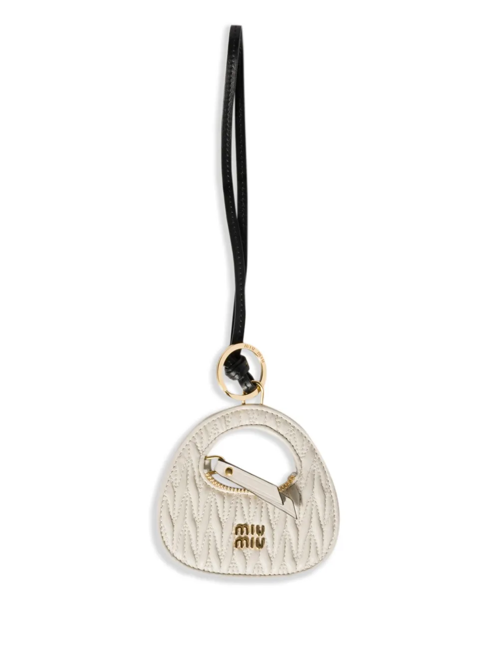 Miu Miu bag-charm keyring | White | Image 1