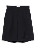 Fendi Kids logo-patch shorts - Blue