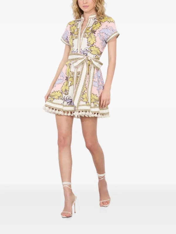 【Alice+Olivia】デリア ラッフル チュニック ミニドレス Alice + Olivia - デリア・ラッフル・チュニック・ミニドレス を
