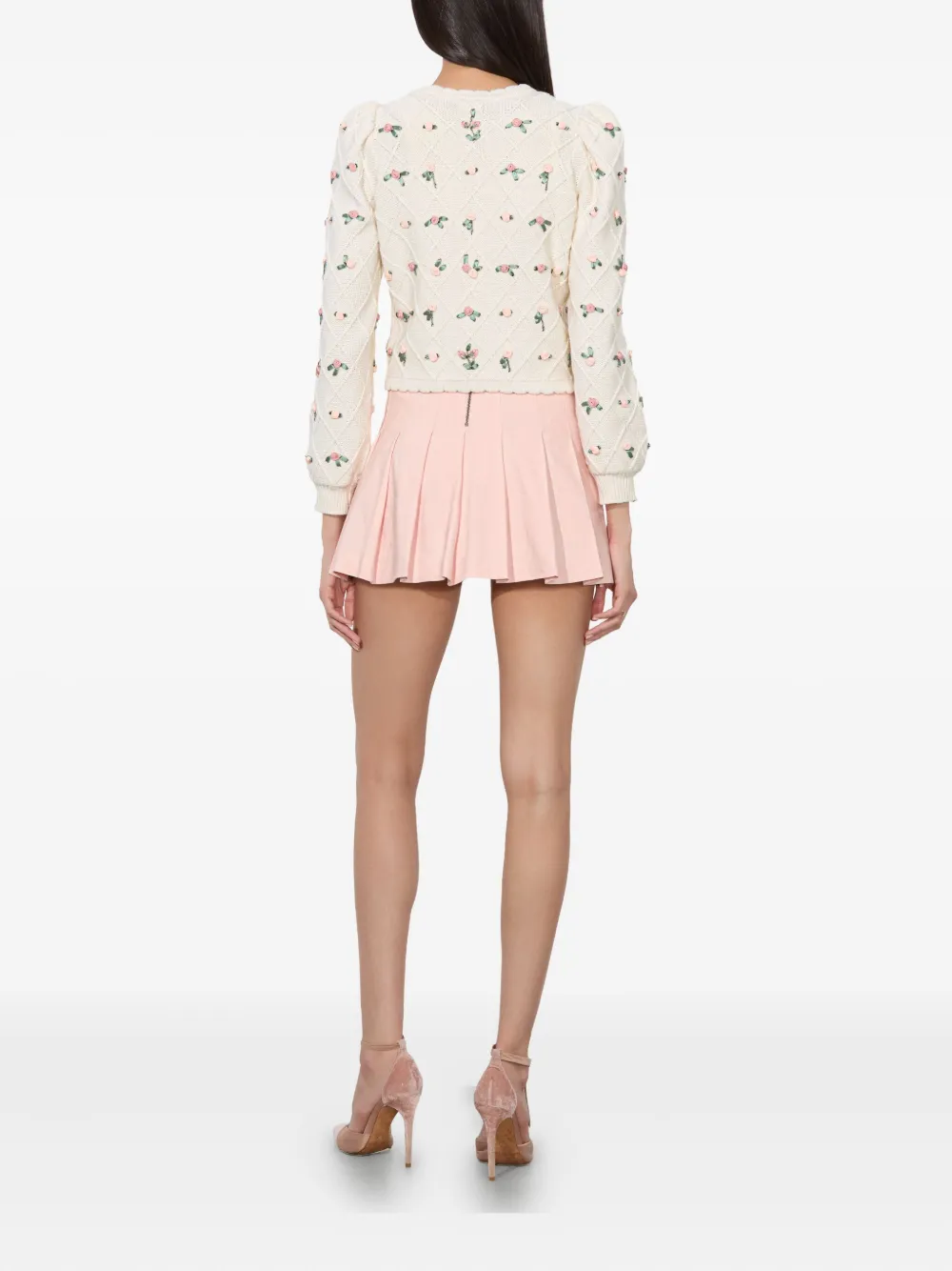 alice + olivia Kitty vest met bloemenprint Wit