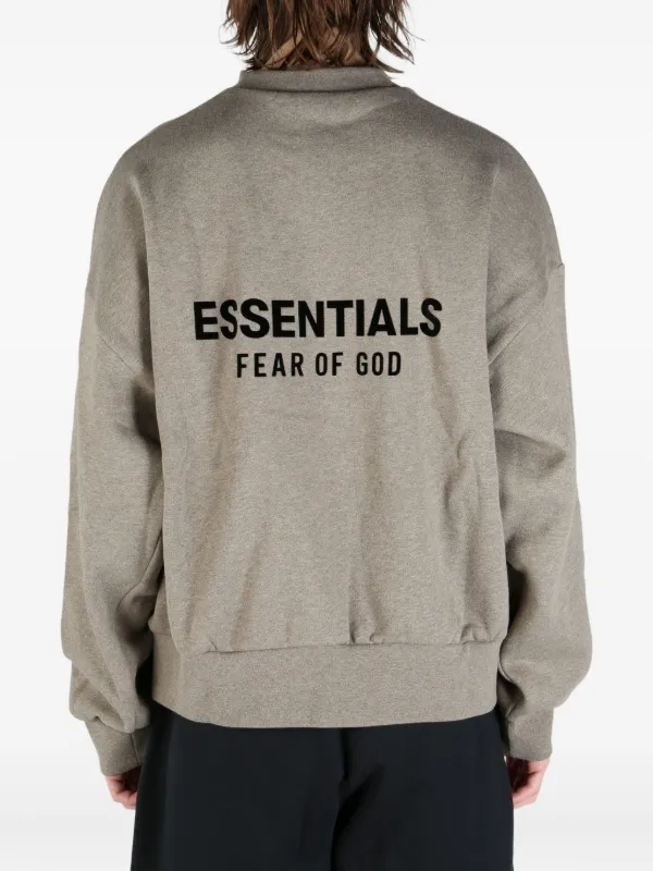 FEAR OF GOD ESSENTIALS ribbed-cuffs Sweatshirt | Neutrals