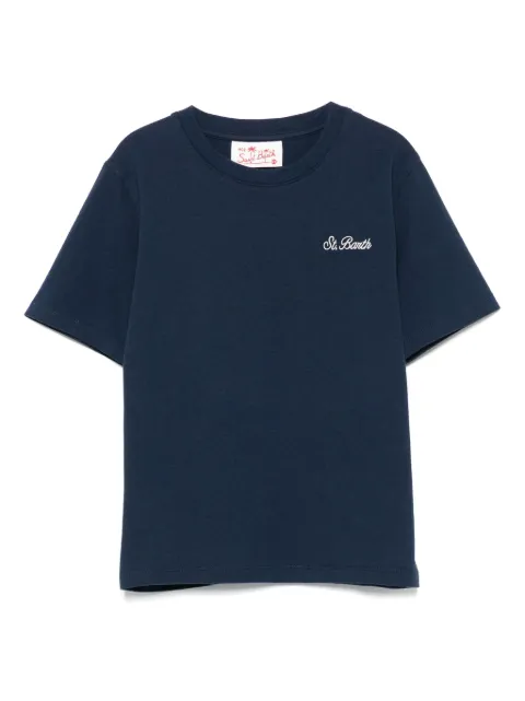 MC2 Saint Barth Kids logo-embroidered T-shirt