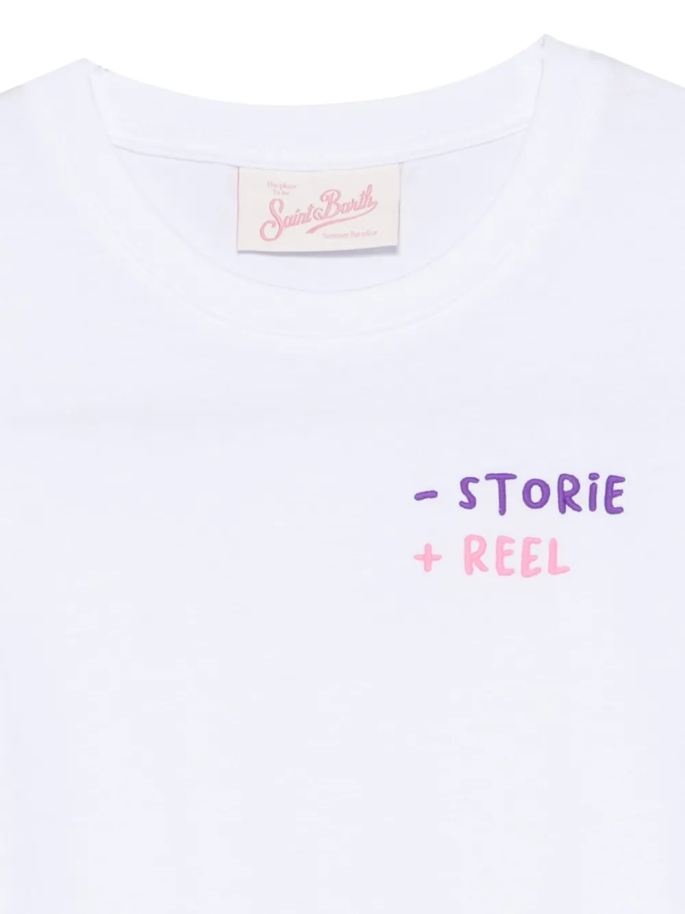 MC2 Saint Barth Kids Elly T-shirt Wit